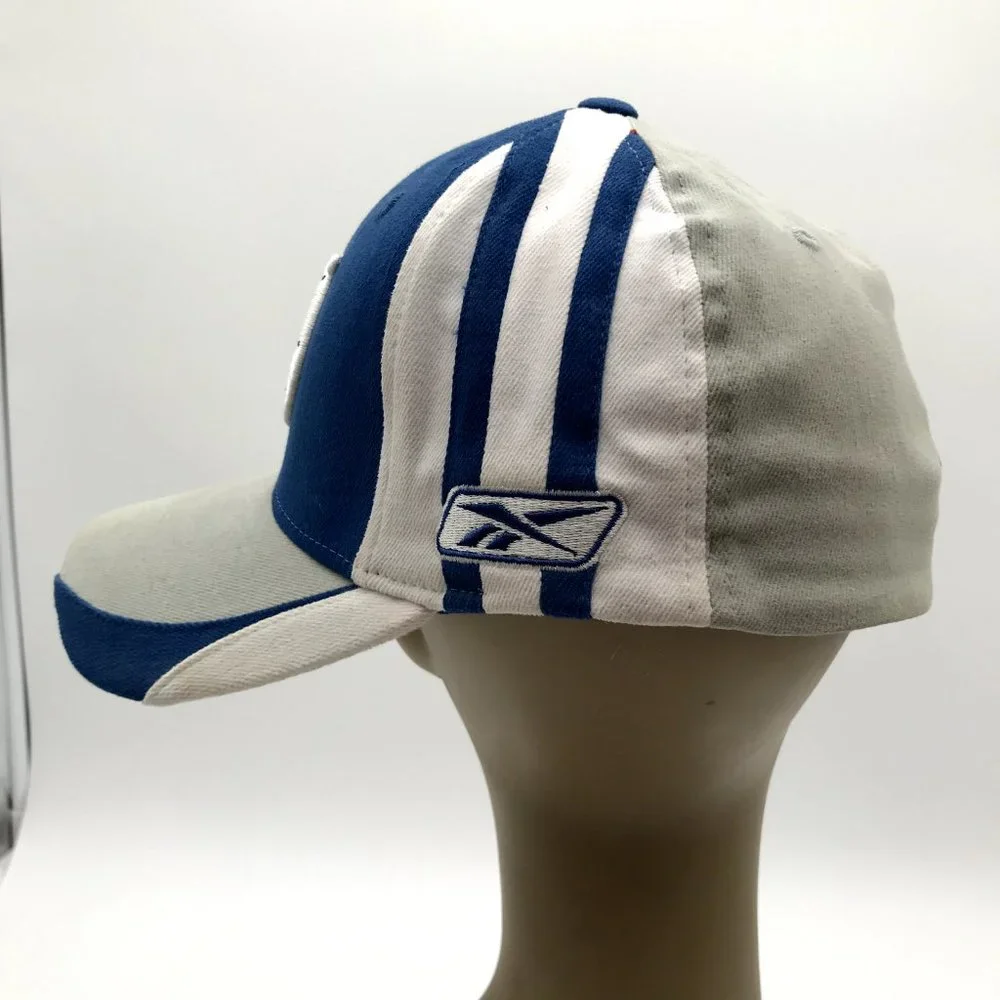 Indianapolis Colts Hat Cap Stretch‎ Fitted L/XL Mens NFL Reebok Blue Gray